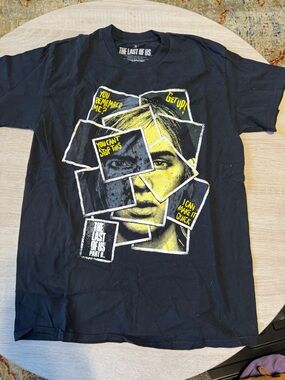The Last Of Us Part II Black Graphic Tee - Yellow Accent